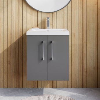 Arno 500mm 2-Door Wall Hung Vanity Unit | Product Image