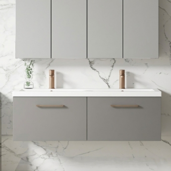 Arno Twin 1200mm 2-Drawer Wall Hung Vanity Unit