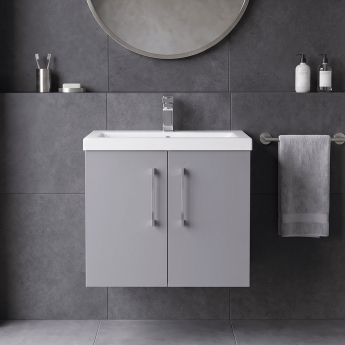 Arno 600mm 2-Door Wall Hung Vanity Unit | Product Image