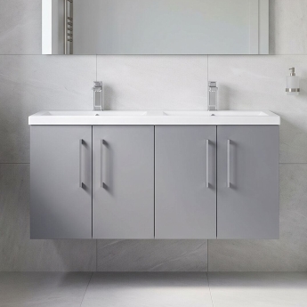 Arno Twin 1200mm 4-Door Wall Hung Vanity Unit | Product Image