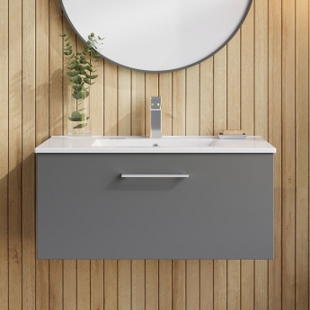 Arno 800mm 1-Drawer Wall Hung Vanity Unit