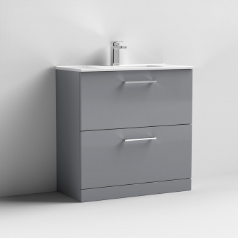 Arno 800mm 2-Drawer Floor Standing Vanity Unit