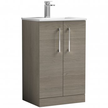Arno Woodgrain 500mm 2-Door Floor Standing Vanity Unit
