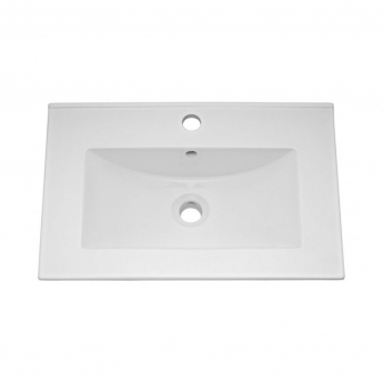 Nuie Arno Wall Hung 2-Door Vanity Unit with Basin-2 600mm Wide - Solace Oak Woodgrain