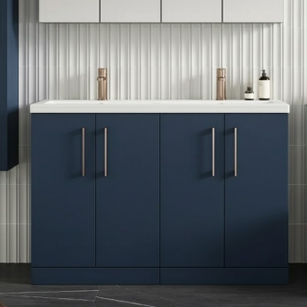 Arno Twin 1200mm 4-Door Floor Standing Vanity Unit