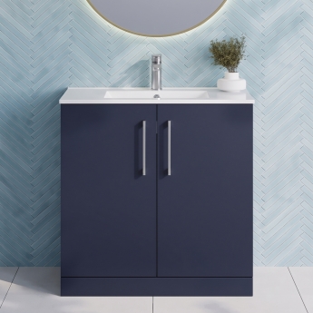 Arno 800mm 2-Door Floor Standing Vanity Unit | Product Image