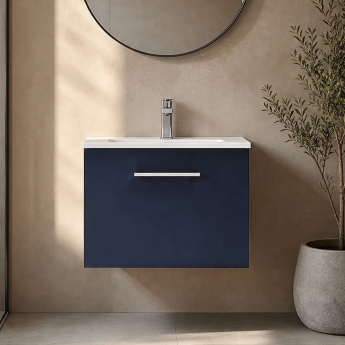 Arno 600mm 1-Drawer Wall Hung Vanity Unit | Product Image