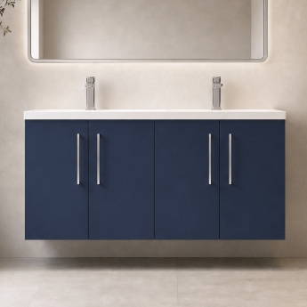 Arno Twin 1200mm 4-Door Wall Hung Vanity Unit | Product Image