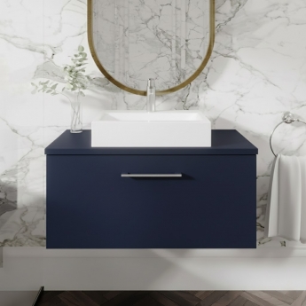 Arno 800mm 1-Drawer Wall Hung Vanity Unit with Countertop