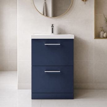 Arno 600mm 2-Drawer Floor Standing Vanity Unit | Product Image