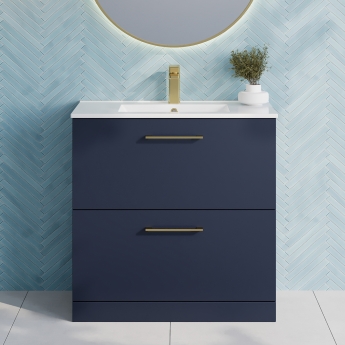 Arno 800mm 2-Drawer Floor Standing Vanity Unit