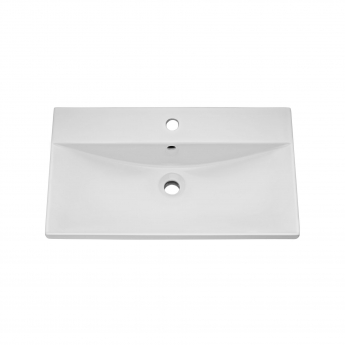 Nuie Arno Wall Hung 1-Drawer Vanity Unit with Basin-3 800mm Wide - Anthracite Woodgrain