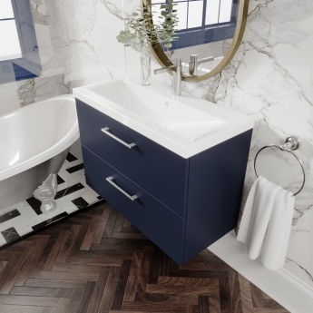 Arno 800mm 2-Drawer Wall Hung Vanity Unit