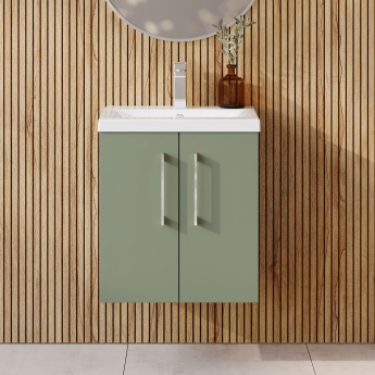 Arno 500mm 2-Door Wall Hung Vanity Unit | Product Image