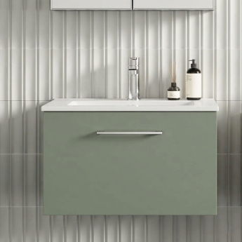 Arno 600mm 1-Drawer Wall Hung Vanity Unit | Product Image