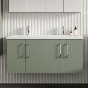 Arno Twin 1200mm 4-Door Wall Hung Vanity Unit | Product Image