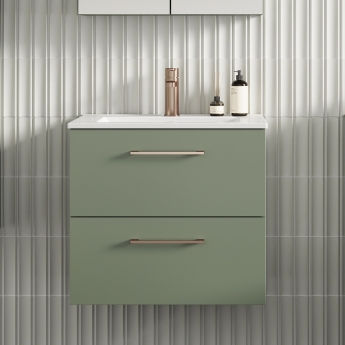 Arno 600mm 2-Drawer Wall Hung Vanity Unit