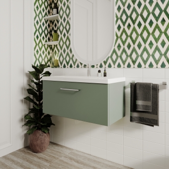 Arno 800mm 1-Drawer Wall Hung Vanity Unit