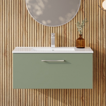 Arno 800mm 1-Drawer Wall Hung Vanity Unit