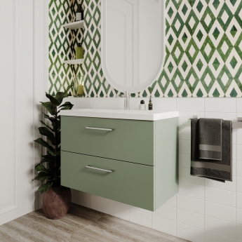 Arno 800mm 2-Drawer Wall Hung Vanity Unit