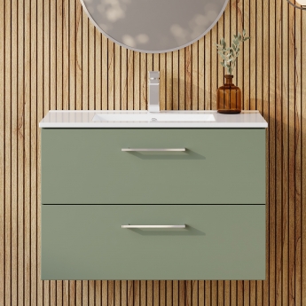 Arno 800mm 2-Drawer Wall Hung Vanity Unit