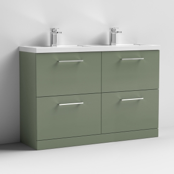Arno Twin 1200mm 4-Drawer Floor Standing Vanity Unit