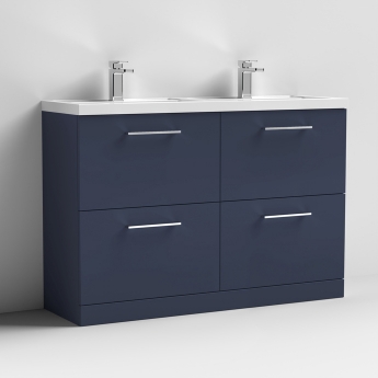 Arno Twin 1200mm 4-Drawer Floor Standing Vanity Unit
