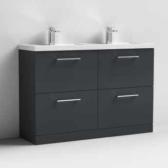 Arno Twin 1200mm 4-Drawer Floor Standing Vanity Unit
