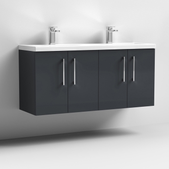 Arno Twin 1200mm 4-Door Wall Hung Vanity Unit