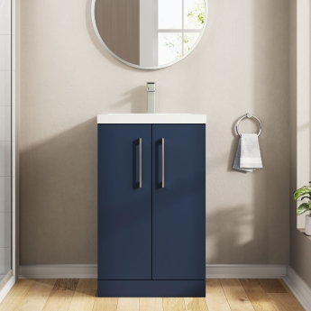 Arno Compact 500mm 2-Door Floor Standing Vanity Unit | Product Image