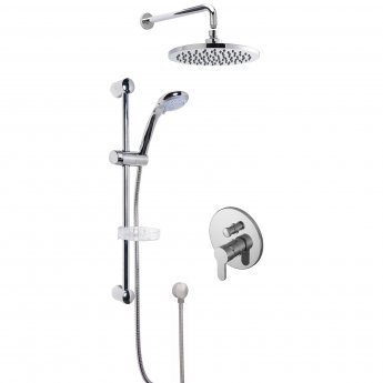 Nuie Arvan Manual Concealed Complete Mixer Shower with Diverter - Chrome