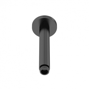Nuie Arvan Round Ceiling Mounted Shower Arm 160mm Length - Matt Black