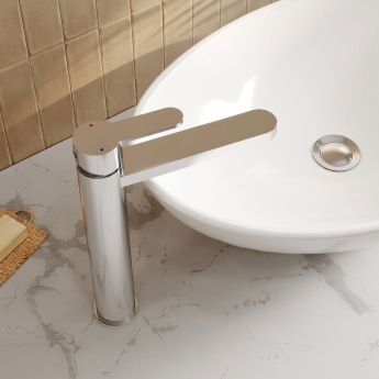 Nuie Arvan Tall Mono Basin Mixer Tap - Chrome | Product Image