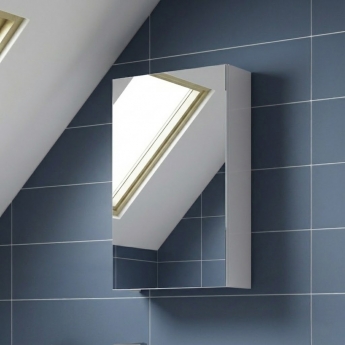 Athena 450mm 1-Door Mirrored Bathroom Cabinet