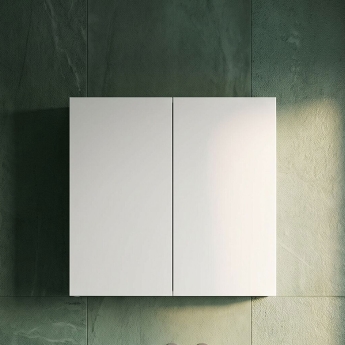 Athena 800mm 2-Door Mirrored Bathroom Cabinet | Product Image