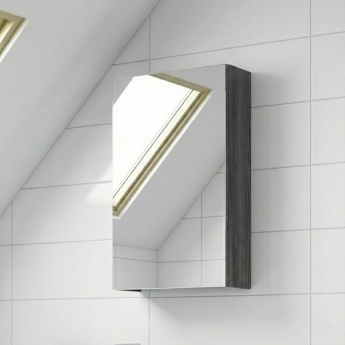 Athena 450mm 1-Door Mirrored Bathroom Cabinet