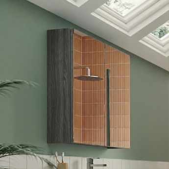 Athena 600mm 2-Door Mirrored Bathroom Cabinet