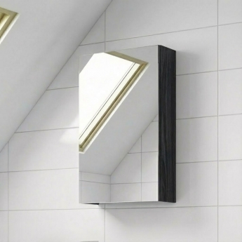 Athena 450mm 1-Door Mirrored Bathroom Cabinet