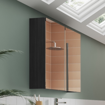 Athena 600mm 2-Door Mirrored Bathroom Cabinet