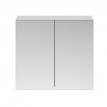 Nuie Athena Mirrored Cabinet (50/50) 800mm Wide - Gloss Grey Mist