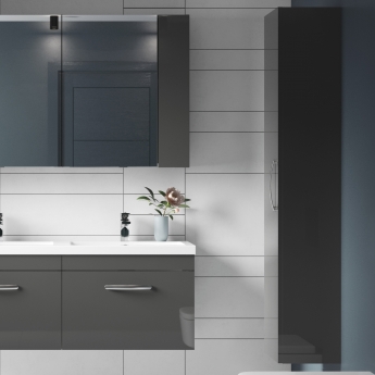 Athena 300mm Wall Hung 1-Door Tall Storage Unit