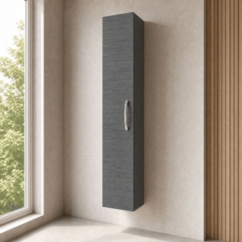 Athena 300mm Wall Hung 1-Door Tall Storage Unit | Product Image