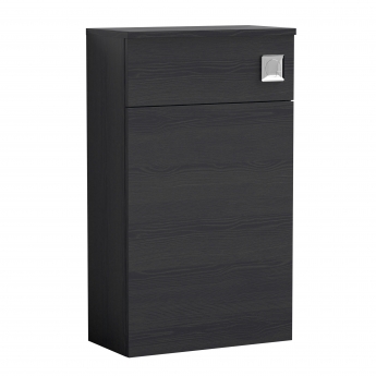 Nuie Athena Back to Wall WC Toilet Unit 500mm Wide - Charcoal Black