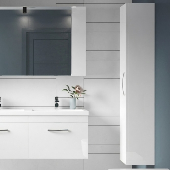 Athena 300mm Wall Hung 1-Door Tall Storage Unit
