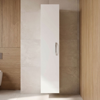 Athena 300mm Wall Hung 1-Door Tall Storage Unit | Product Image