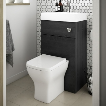 Athena 500mm Cloakroom 2-in-1 Combination Vanity and WC Unit