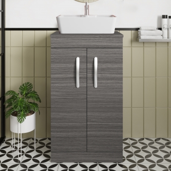 Athena 500mm 2-Door Floor Standing Vanity Unit with Countertop