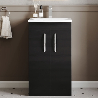 Athena 500mm 2-Door Floor Standing Vanity Unit | Product Image