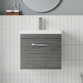 Athena 500mm 1-Drawer Wall Hung Vanity Unit | Product Image