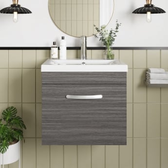 Athena 500mm 1-Drawer Wall Hung Vanity Unit